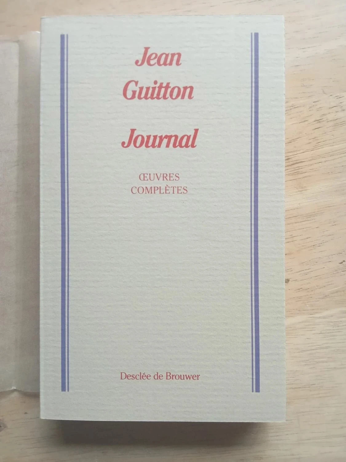 Journal, de Jean Guitton